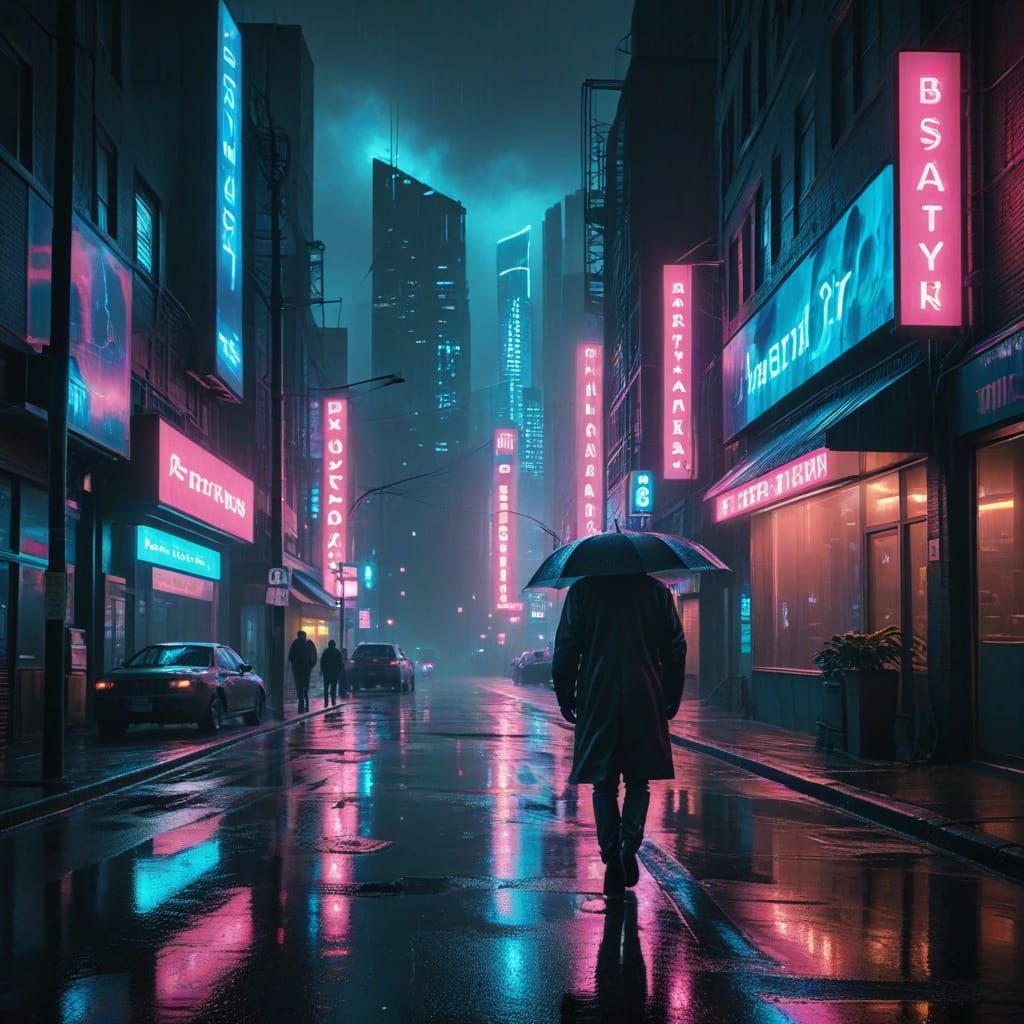 Cyberpunk Cityscape on Cape Breton Island