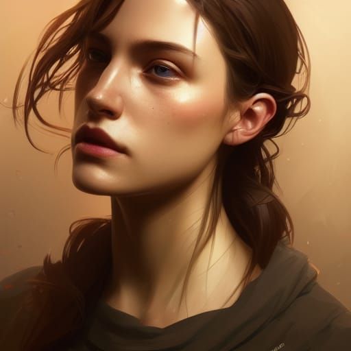 Hyperdetailed Portrait in Dynamic Lighting, Trending Art