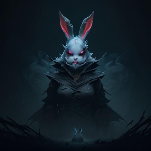 Ethereal Smoke Bunny: An Evil Ghost in the Night