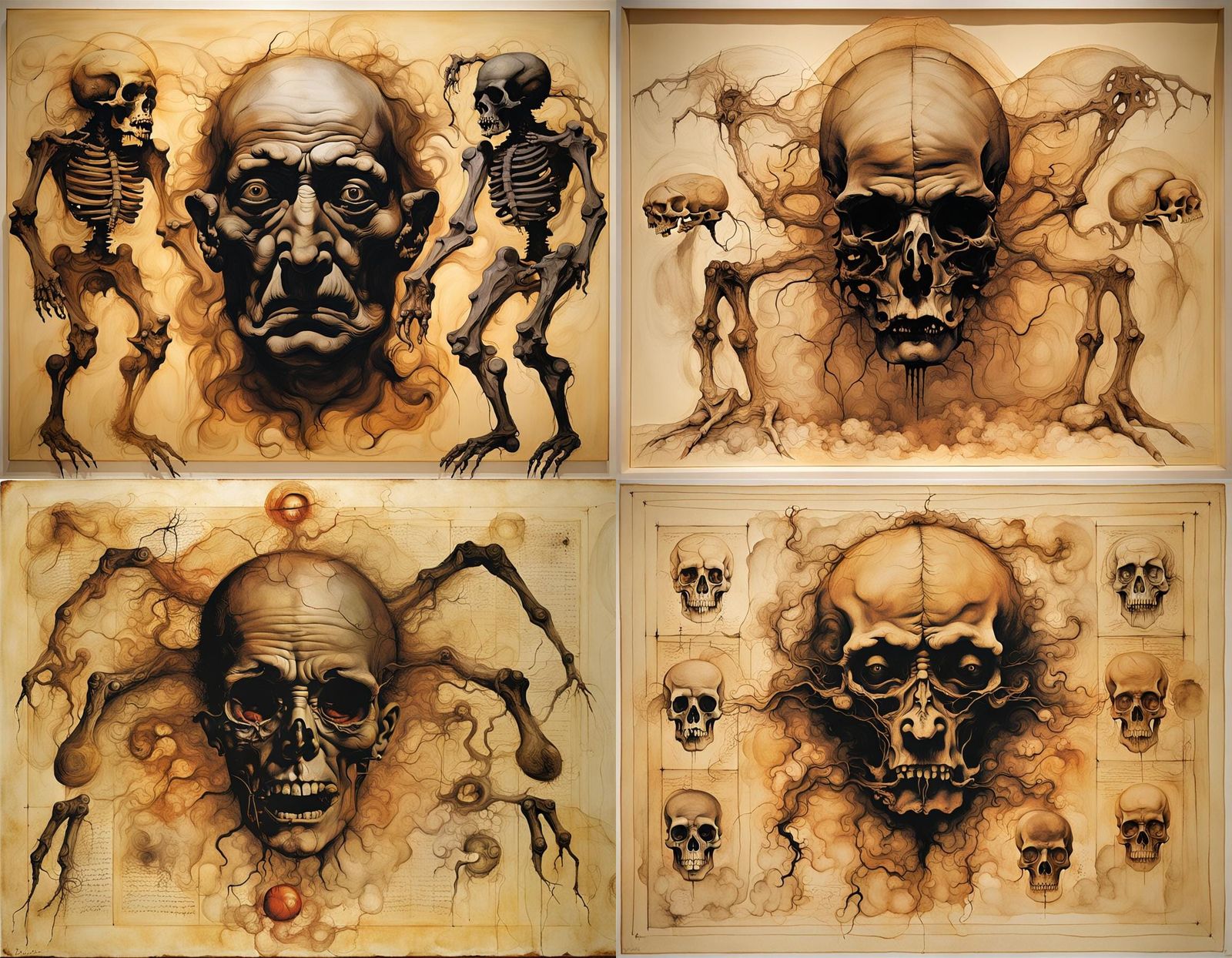 Surreal Hybrid Creature Inspired by Renaissance Art