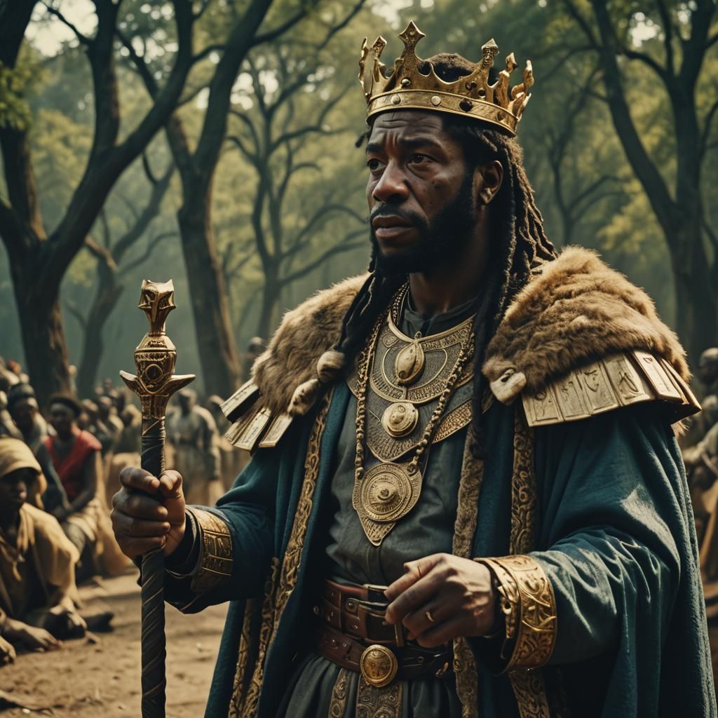 African American King David: Cinematic Film Still