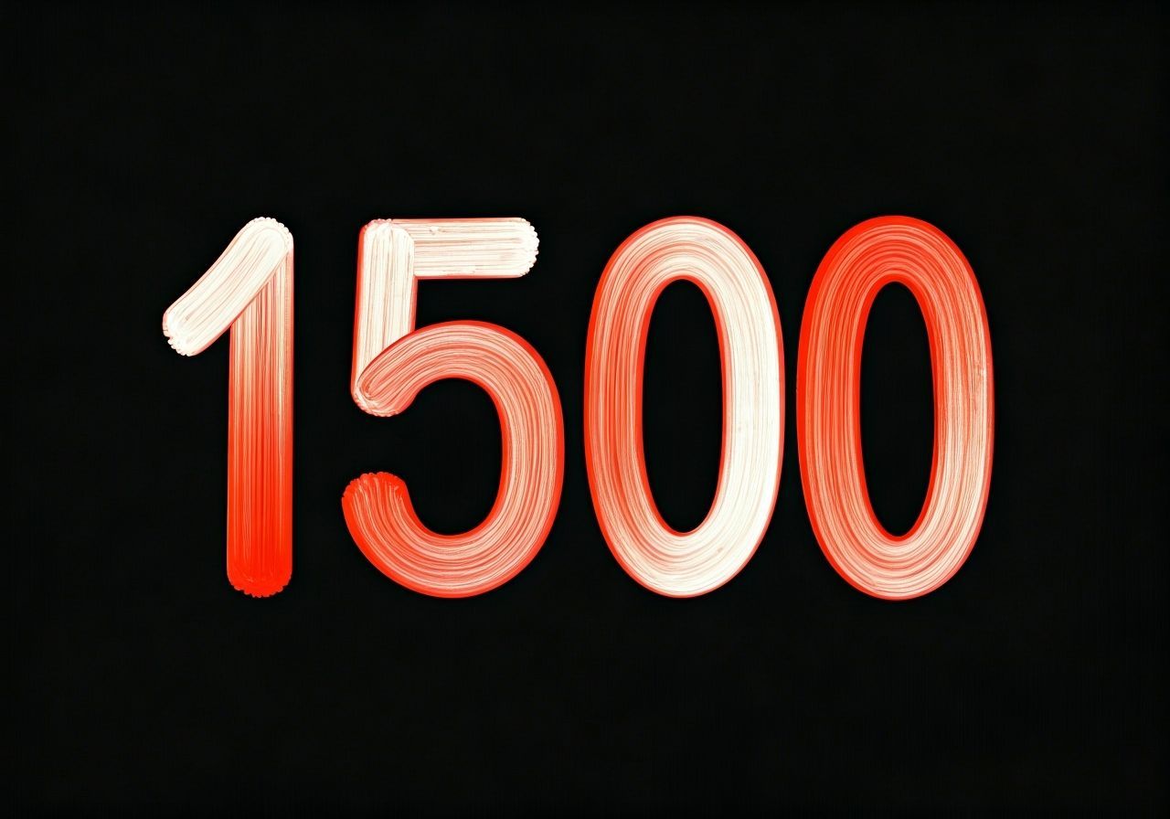 Number 1500 in Style of Pierre Soulages