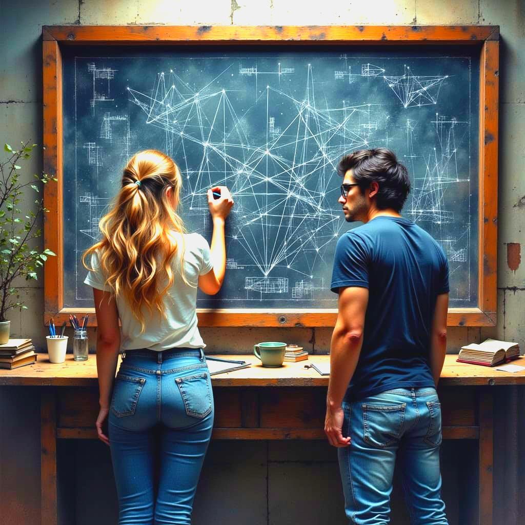 Alicia Silverstone & Nick Paterno as Math Geniuses