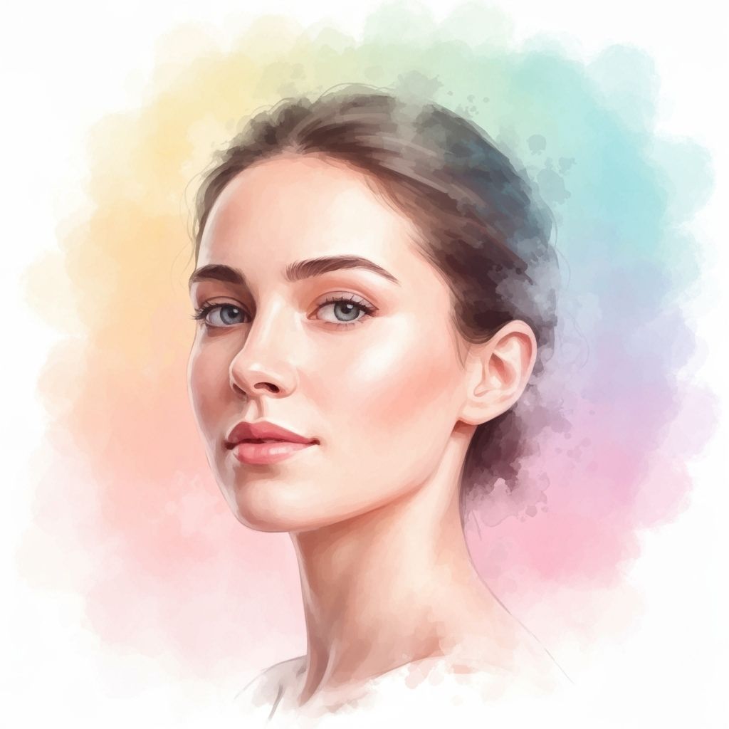 Dreamy Portrait in Soft Pastel Hues