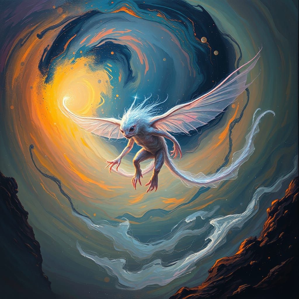 Mystical Loab in Surreal Dreamscape, as Superflat Art