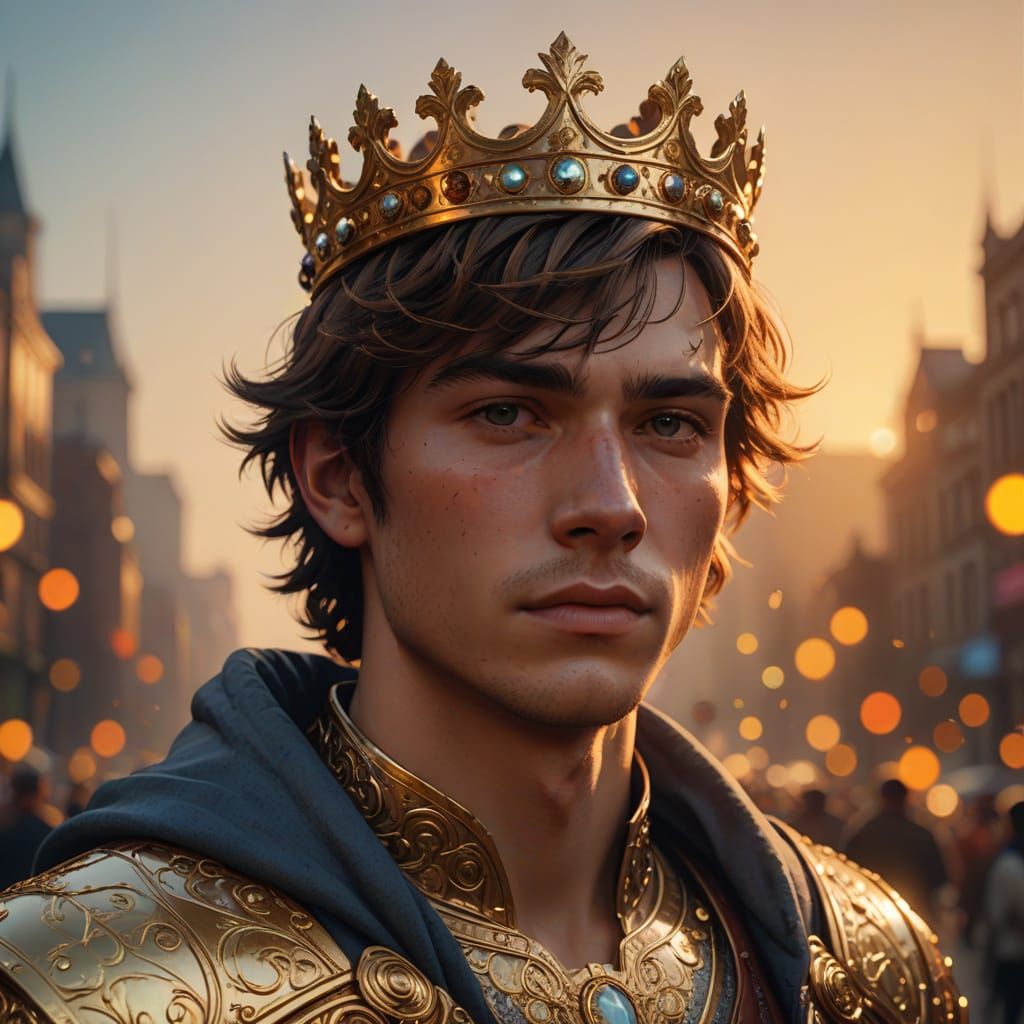 Golden Youth in Regal Splendor