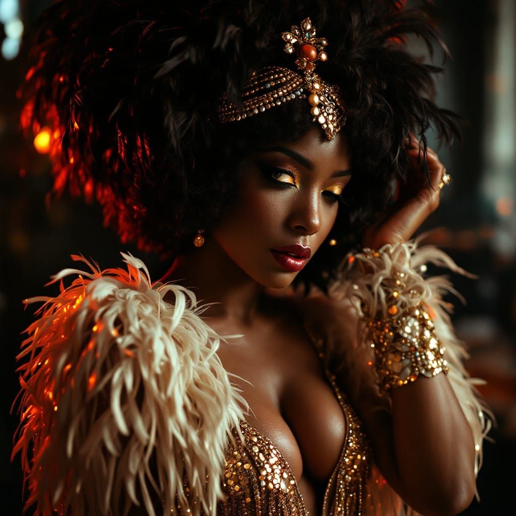 Glamorous Flapper Goddess of the Roaring Twenties