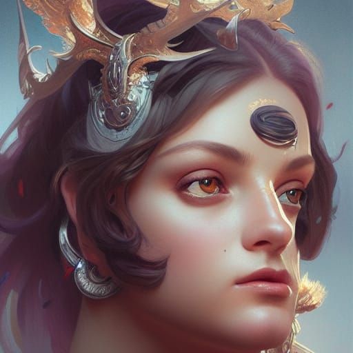 Enchanting Portrait of Norse Goddess Freya