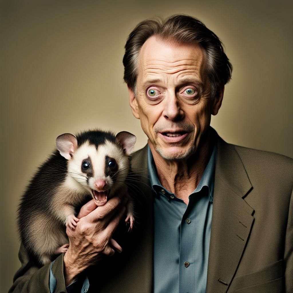 Steve Buscemi and a friend