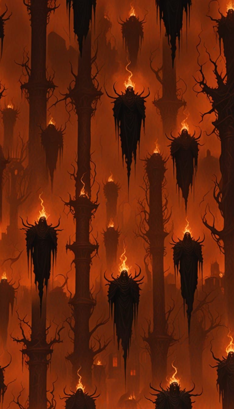 Ethereal Gothic Monstrosity in Shadows