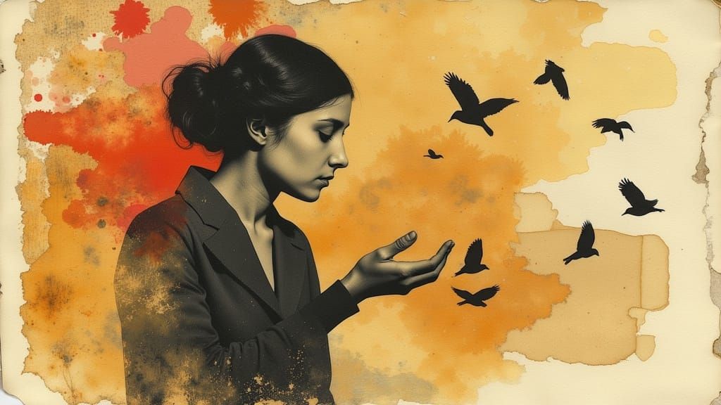 Dissolving Memories: Golden Mist and Sepia Tones