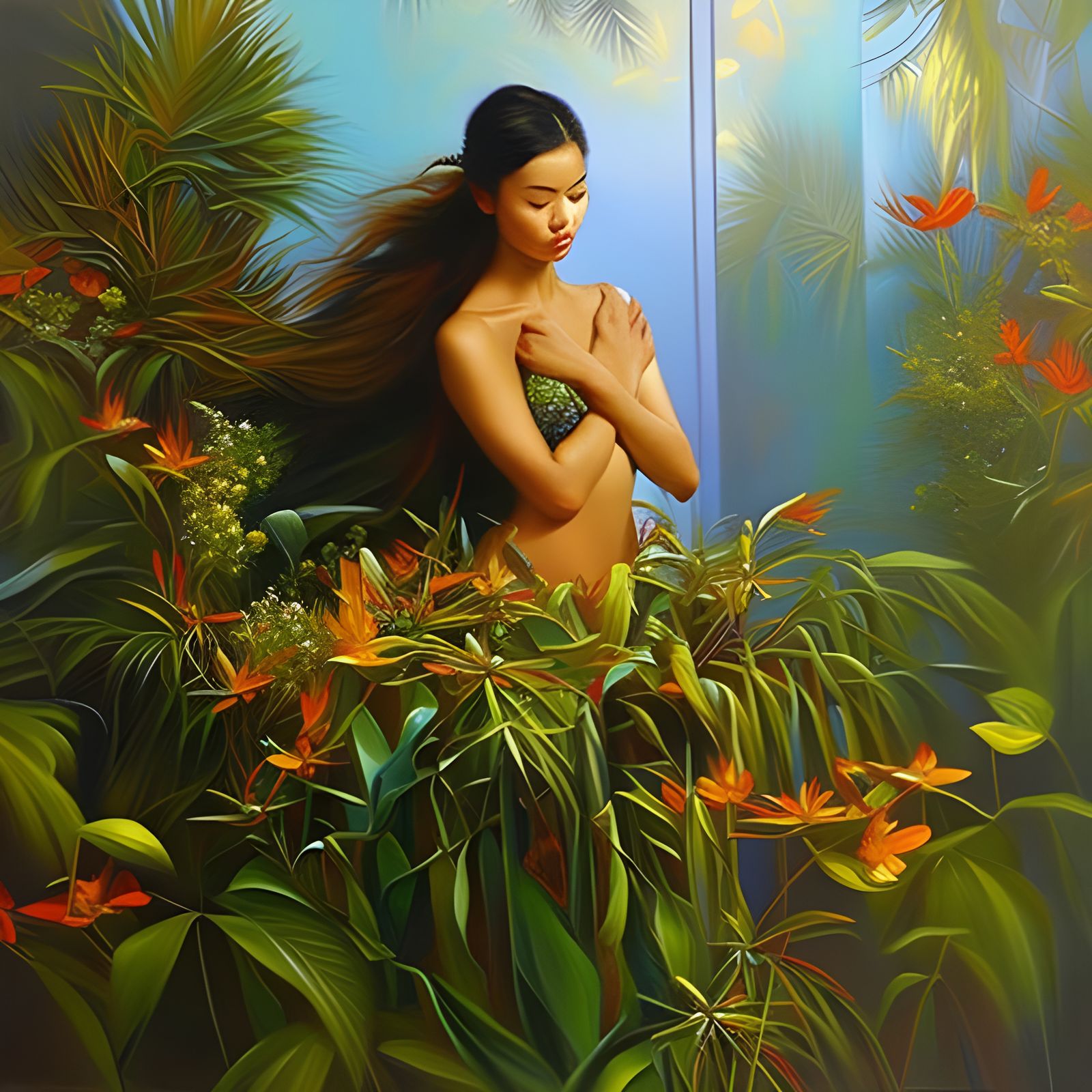 “tropical Minoan beauty