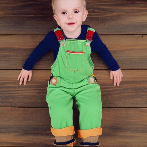 Monkey in Overalls: An AI-Generated Image