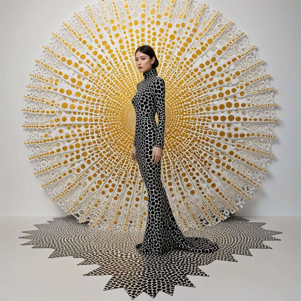 Radiant geometry weaving elegance into modern artistry