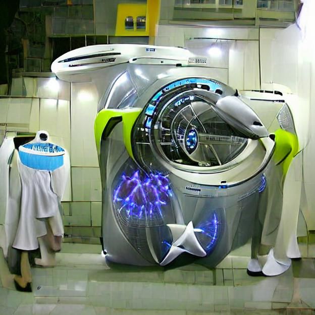 futuristic nuclear powered washing machine
