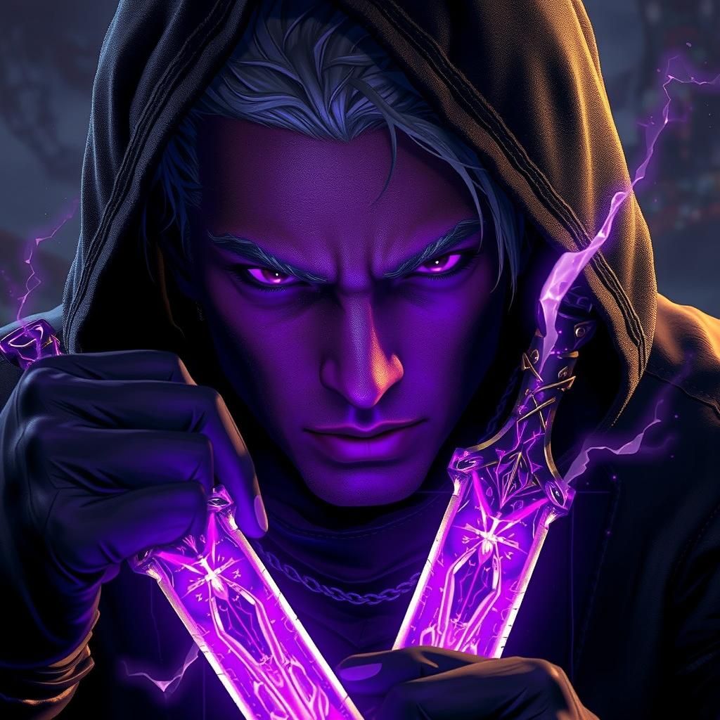 Soulknife Rogue in Dark Fantasy Style