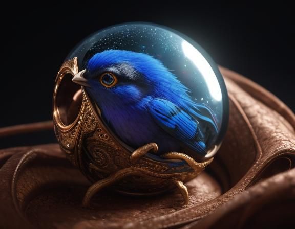 Hyperrealistic Alien on Encaustic Mandala in Desert