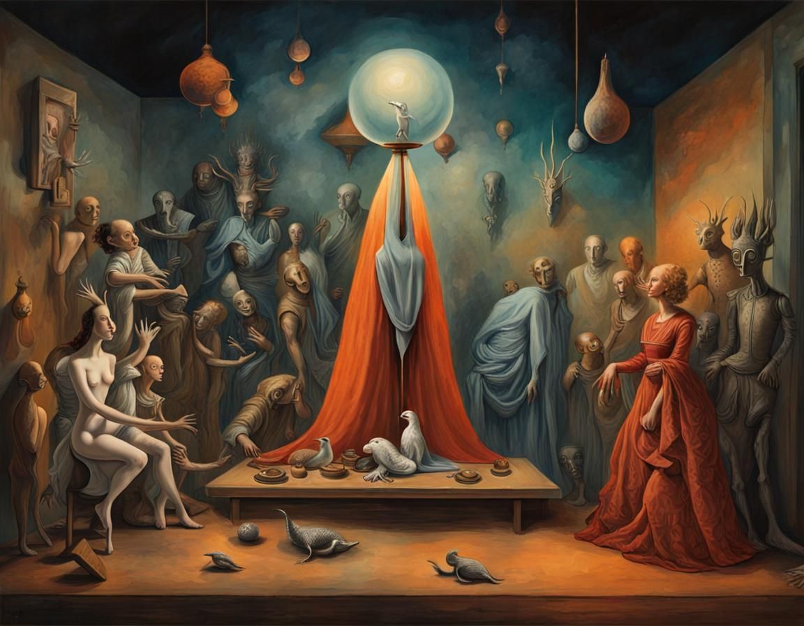 Surreal Dreamscape in Magical Realism Style