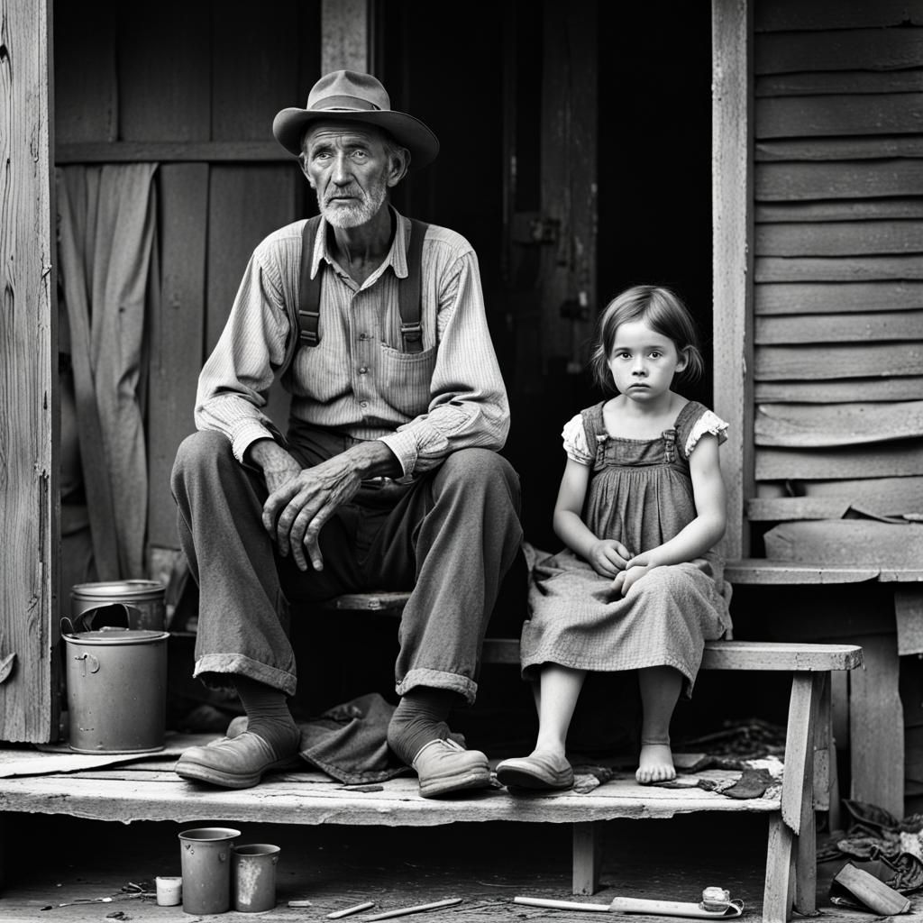 Appalachian Family Portrait in Documentary Style