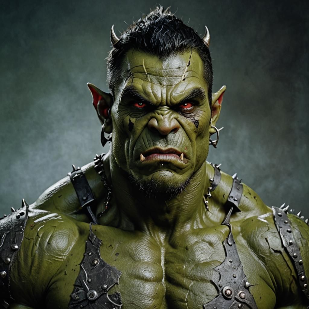 Orc Portrait in Professional Photography Style