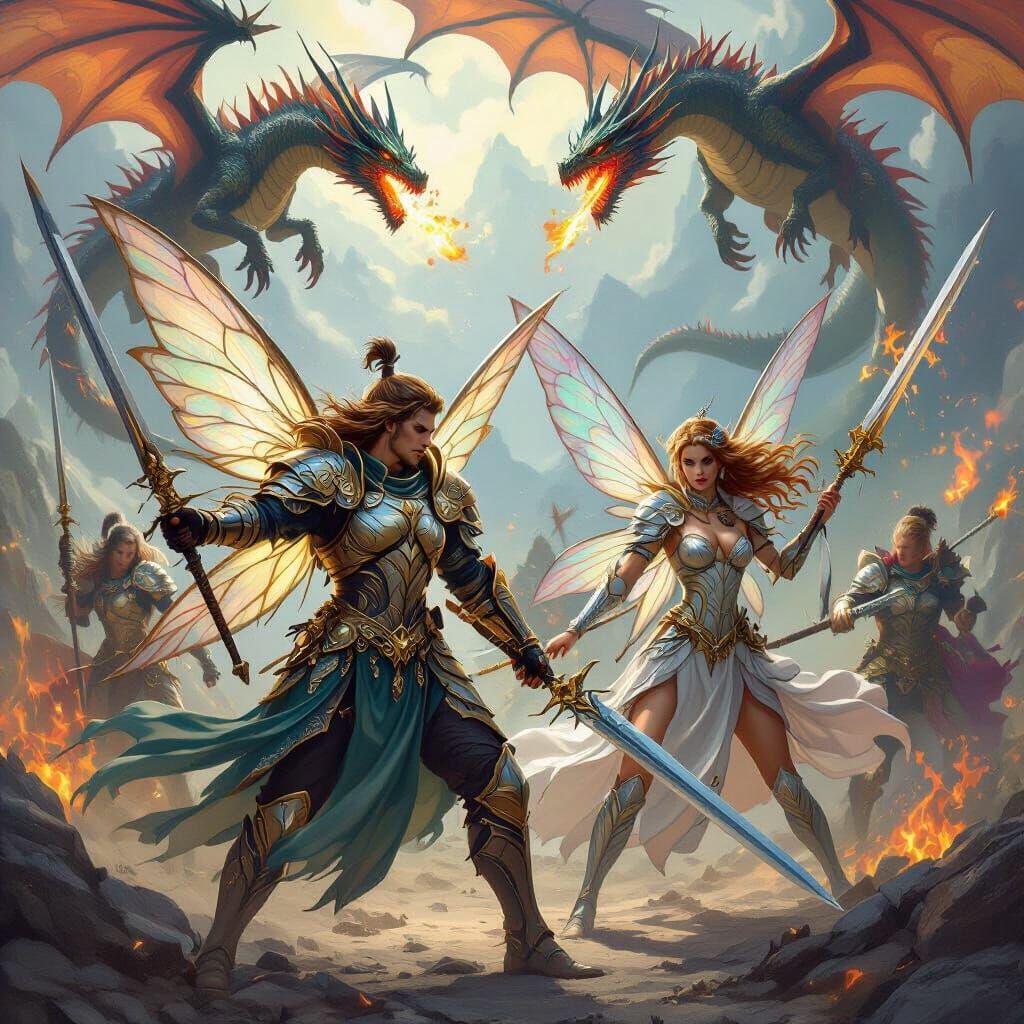 Epic Fairy Warriors Battle in Fairyland