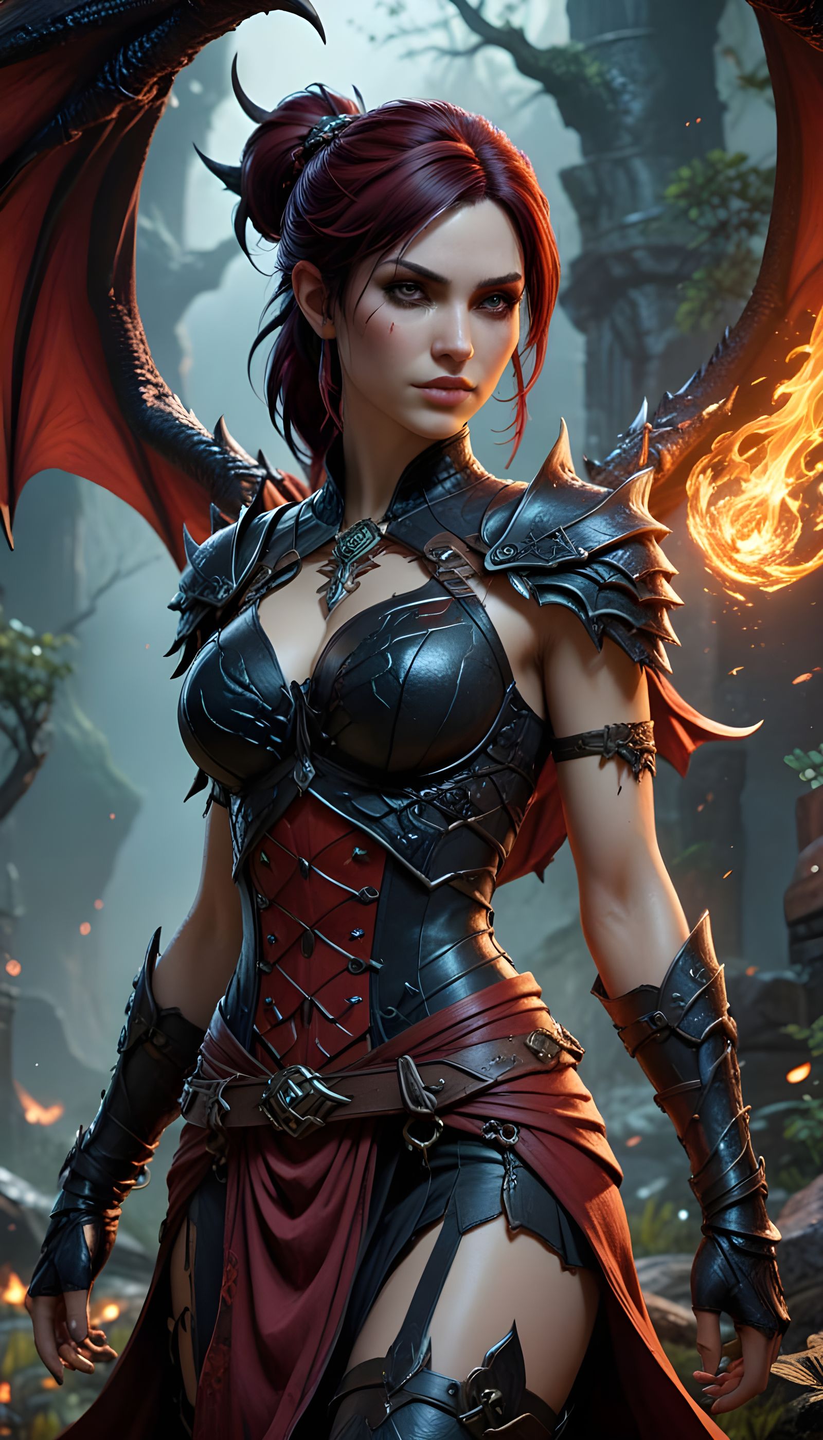 Sensual Fantasy Warrior Revealed in Intricate Detail