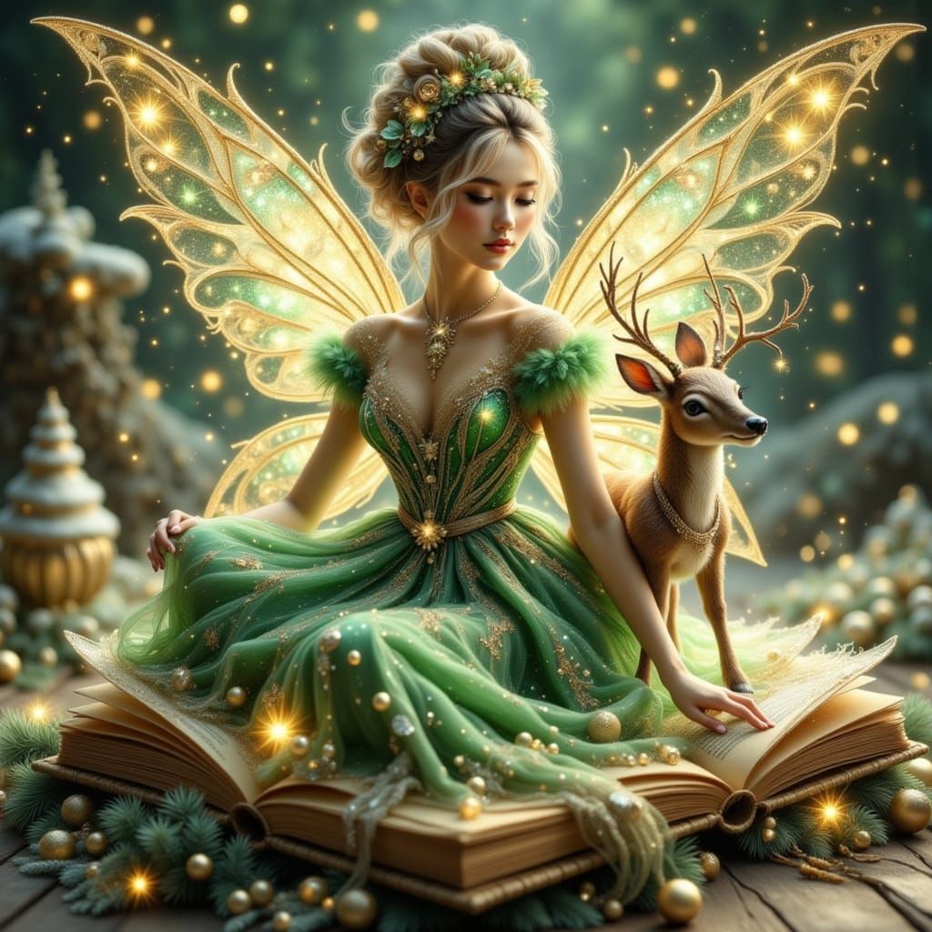 Christmas Book Fairy #3