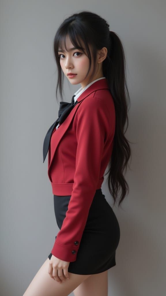 Portrait of a Cosplay Girl in Hazy Realism