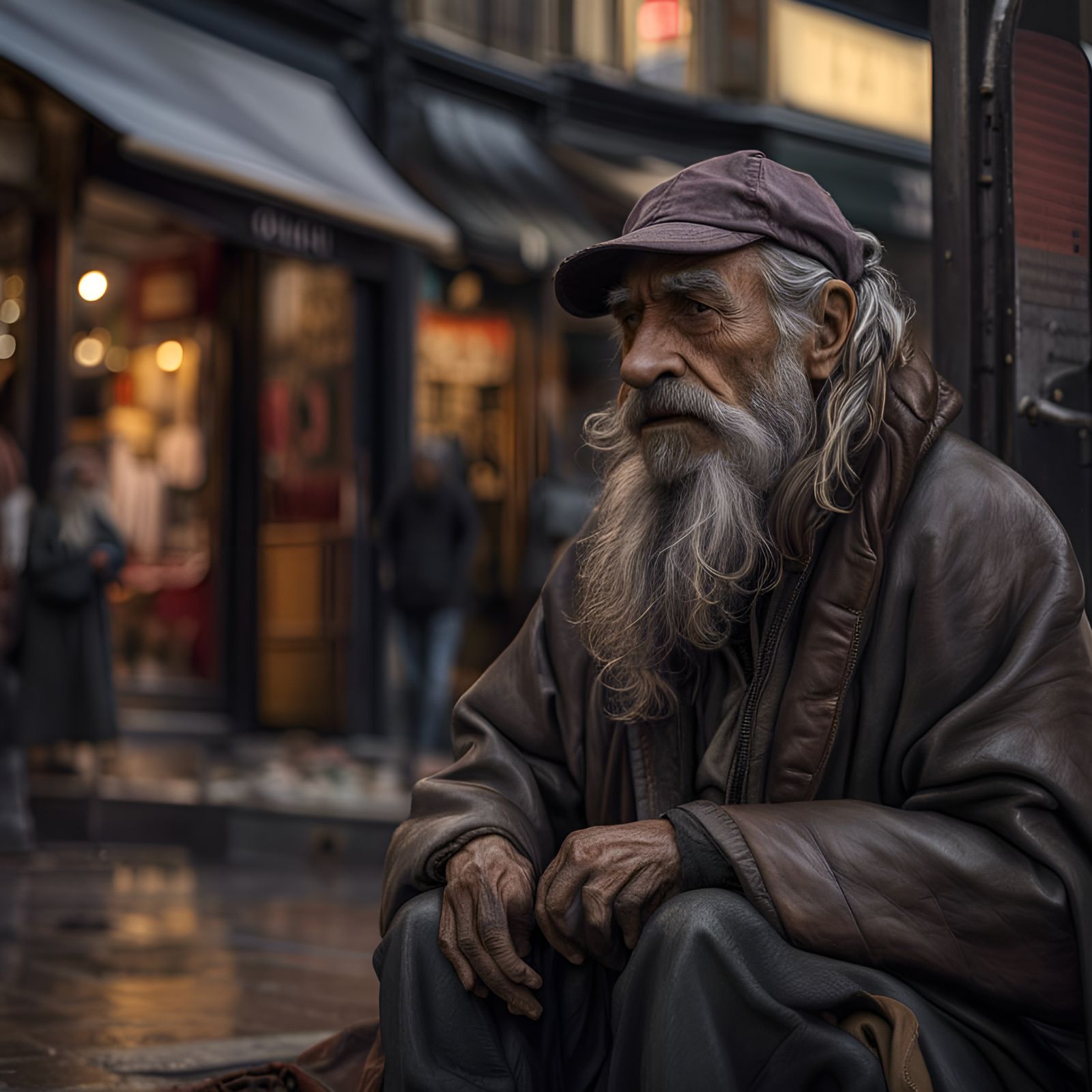 Dirty, smelly, dishevelled, matted hair, depressed, cold and wet, numb hands. Jim hates homelessness