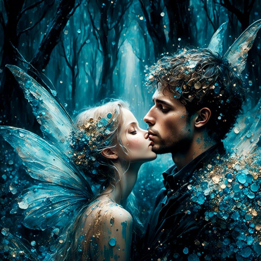 Tiny Fairy Whispering Secrets in Enchanted Forest