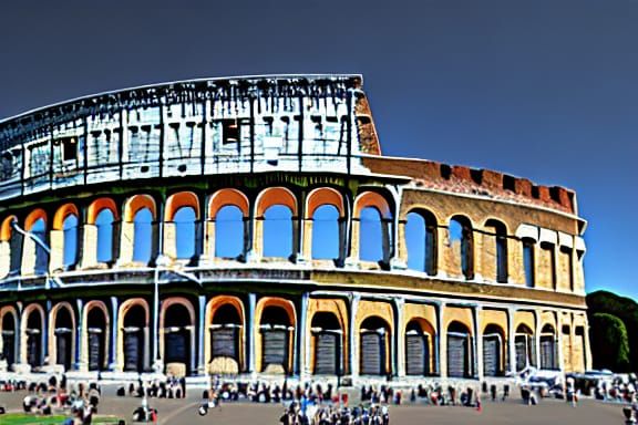 The Roman Coliseum: A Photorealistic AI Render