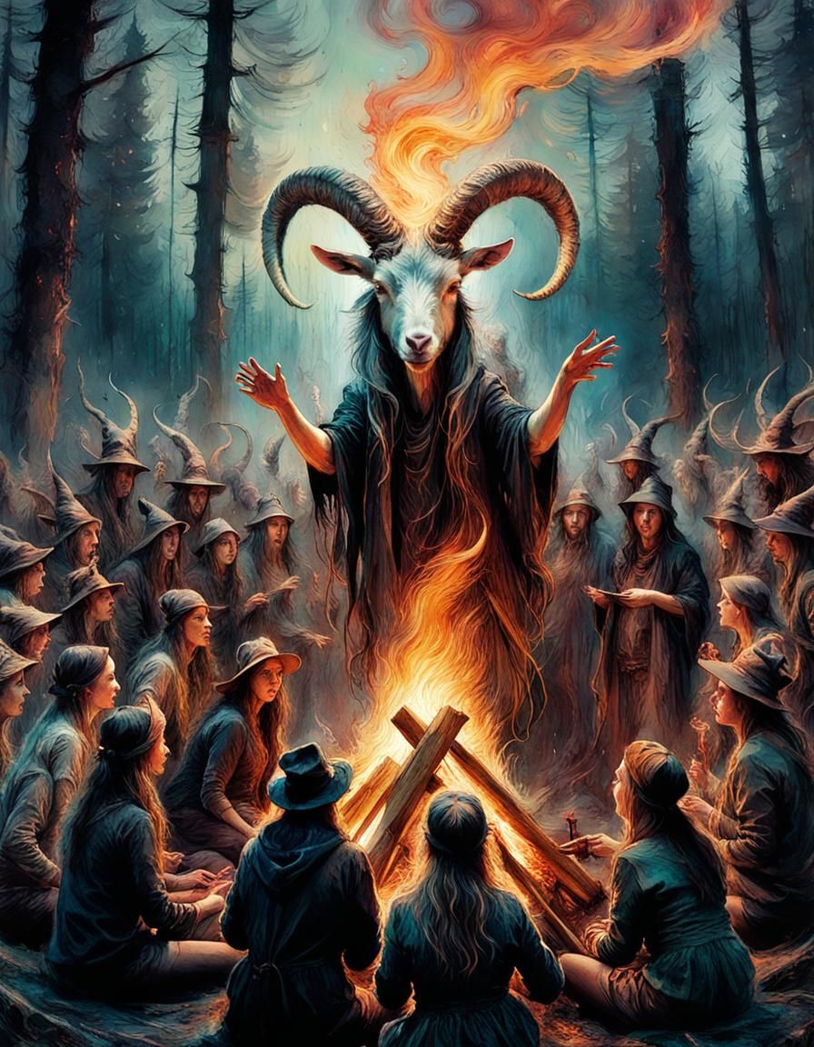 Witches' Sabbath Illustration by Carne Griffiths