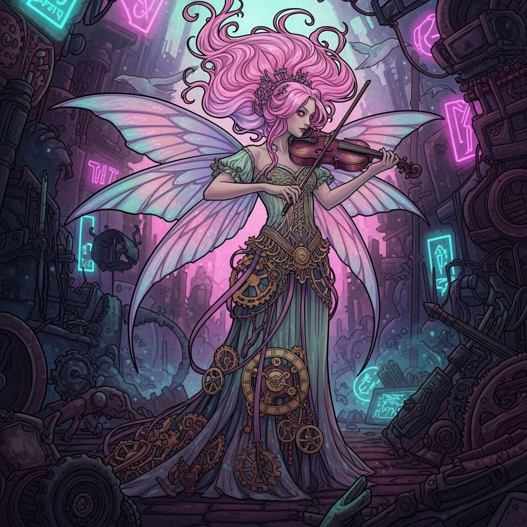 Gothic Fairy's Clockwork Violin Melody
