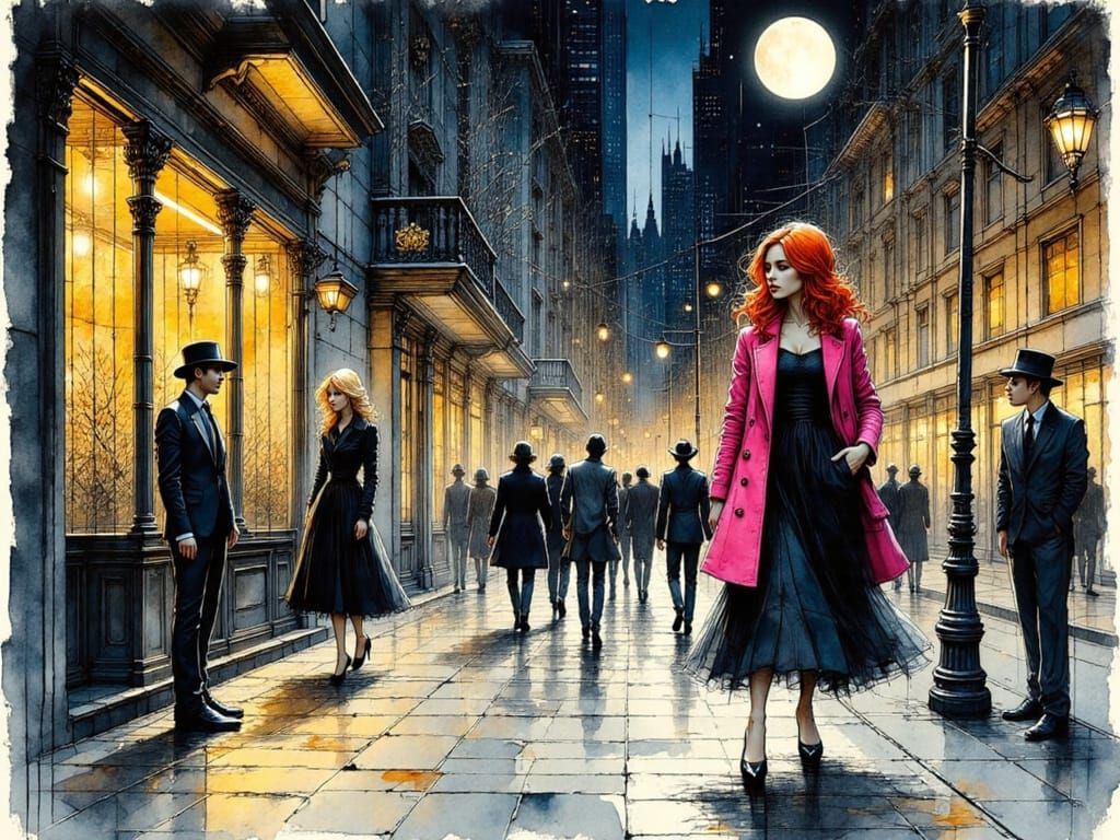 Looking at her ex going to a guy