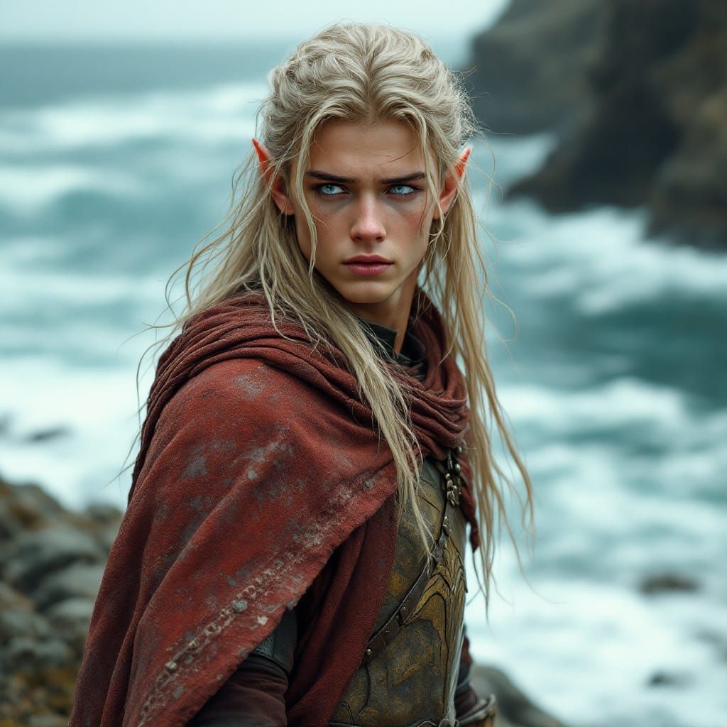 Ethereal Elf Lost in Thought by Oceanside