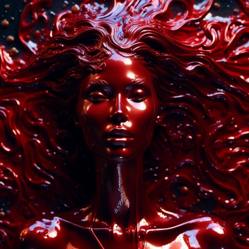 Ethereal Space Entity in Surreal Beauty