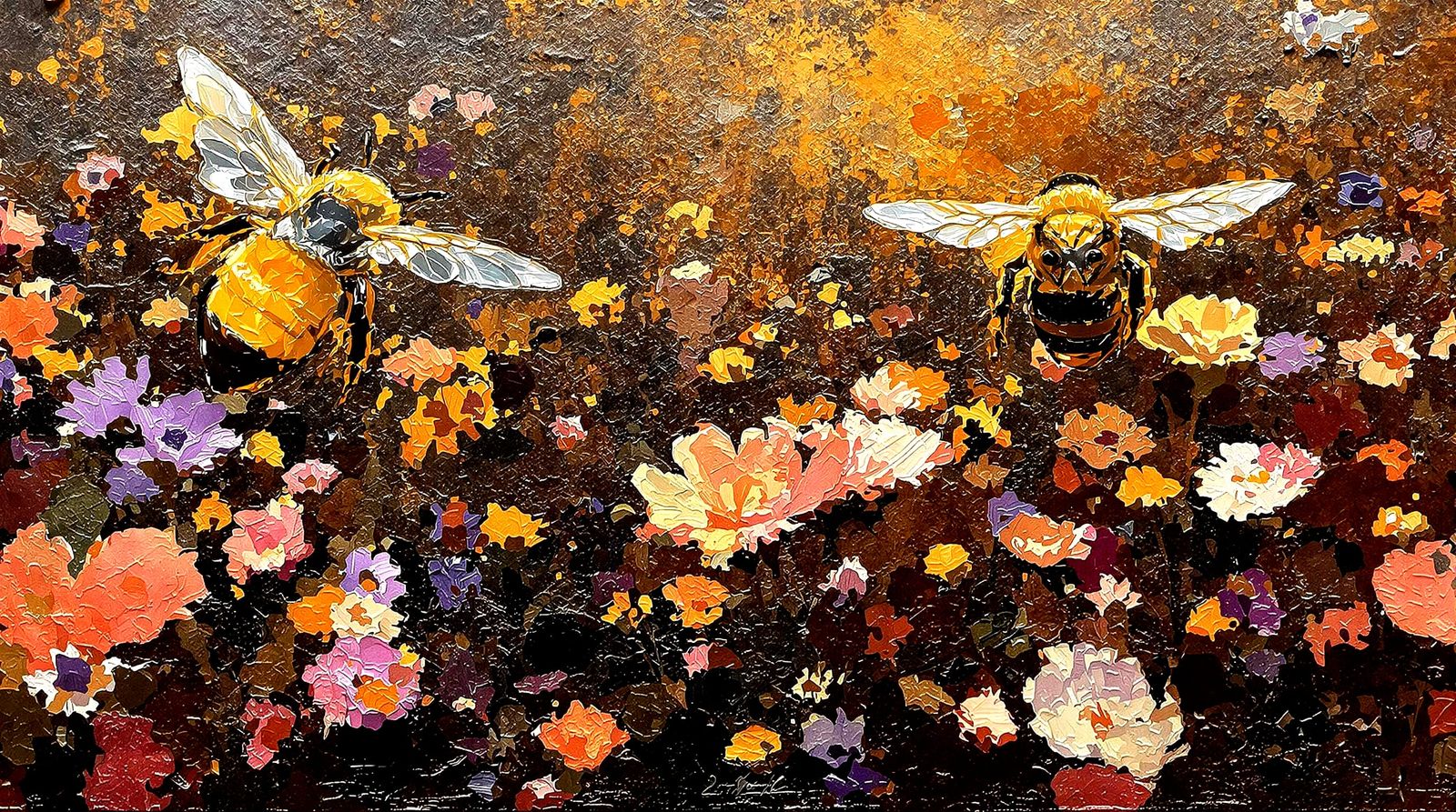A Bee Whisper in Wildflowers