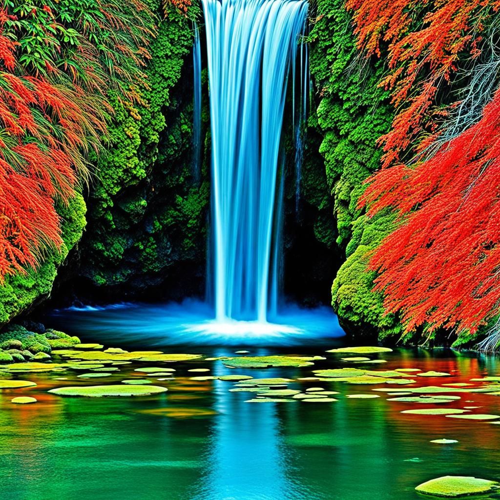 Underworld Water Fountain in Abstract Art Style