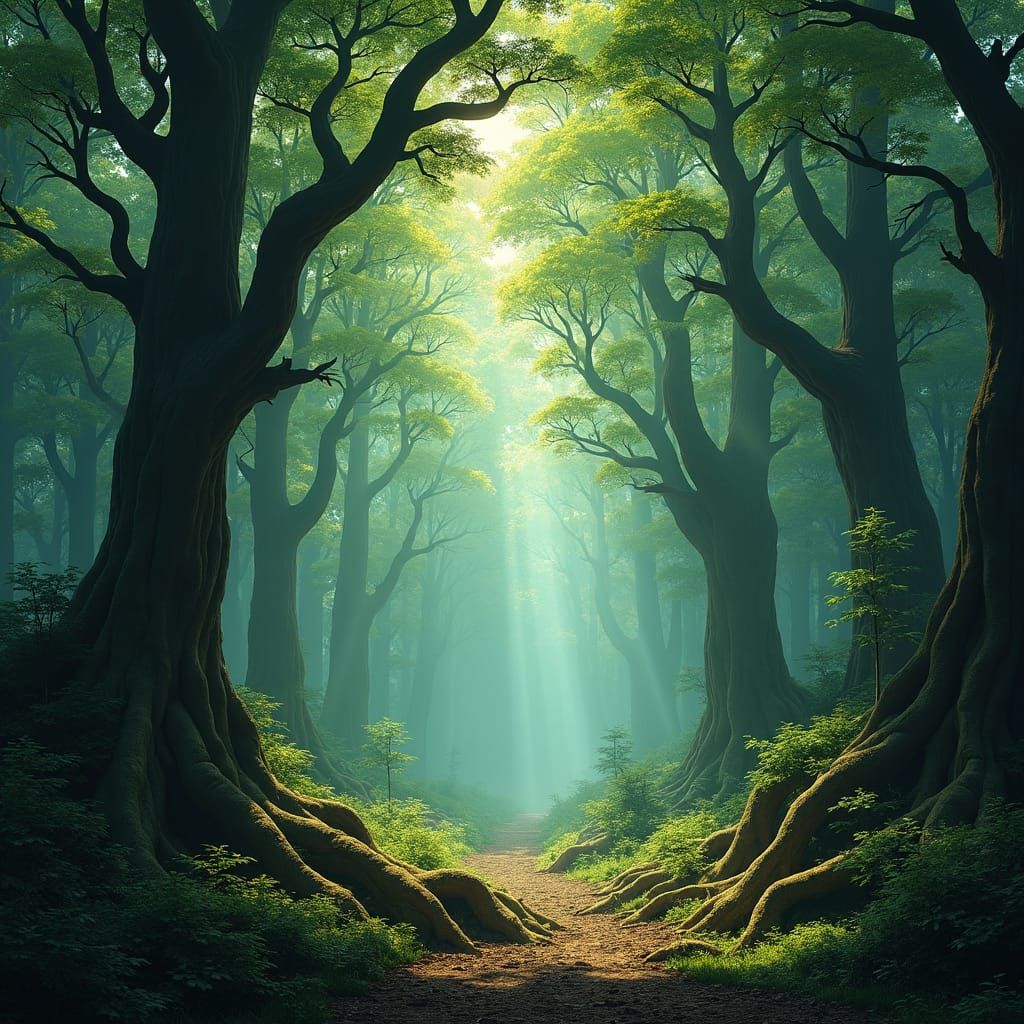 Primeval Forest: A Digital Matte Painting