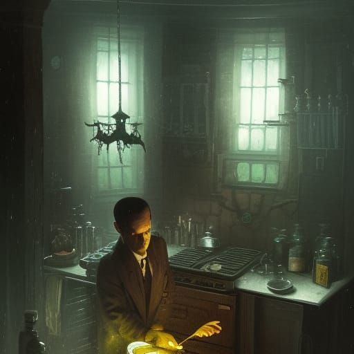 Cthulhu Cooks: A Dark Fantasy Concept Art