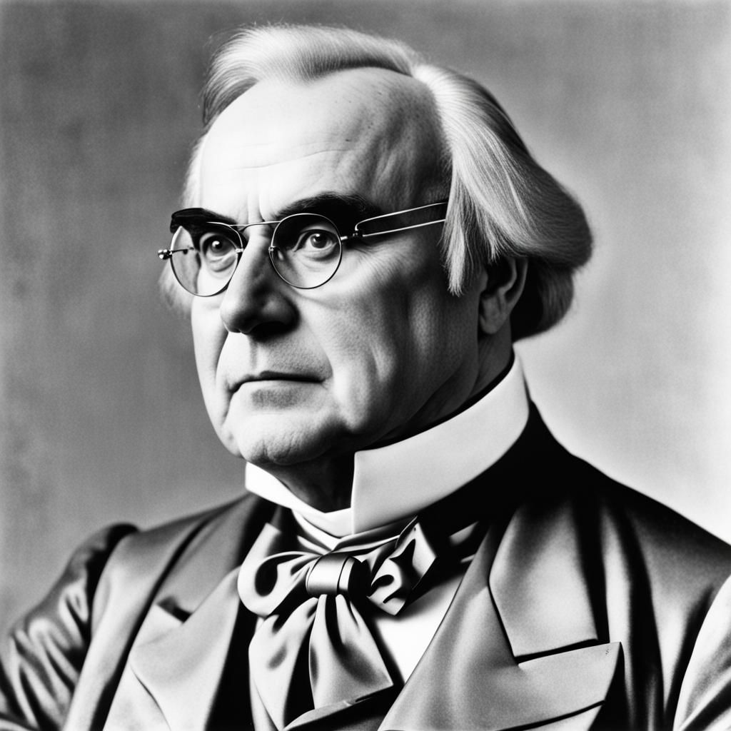 Helmut Kohl as Mozart: An AI Portrait