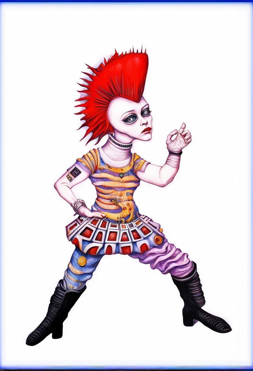 Gothic Sci-Fi Steampunk Complex in H.R. Giger Style