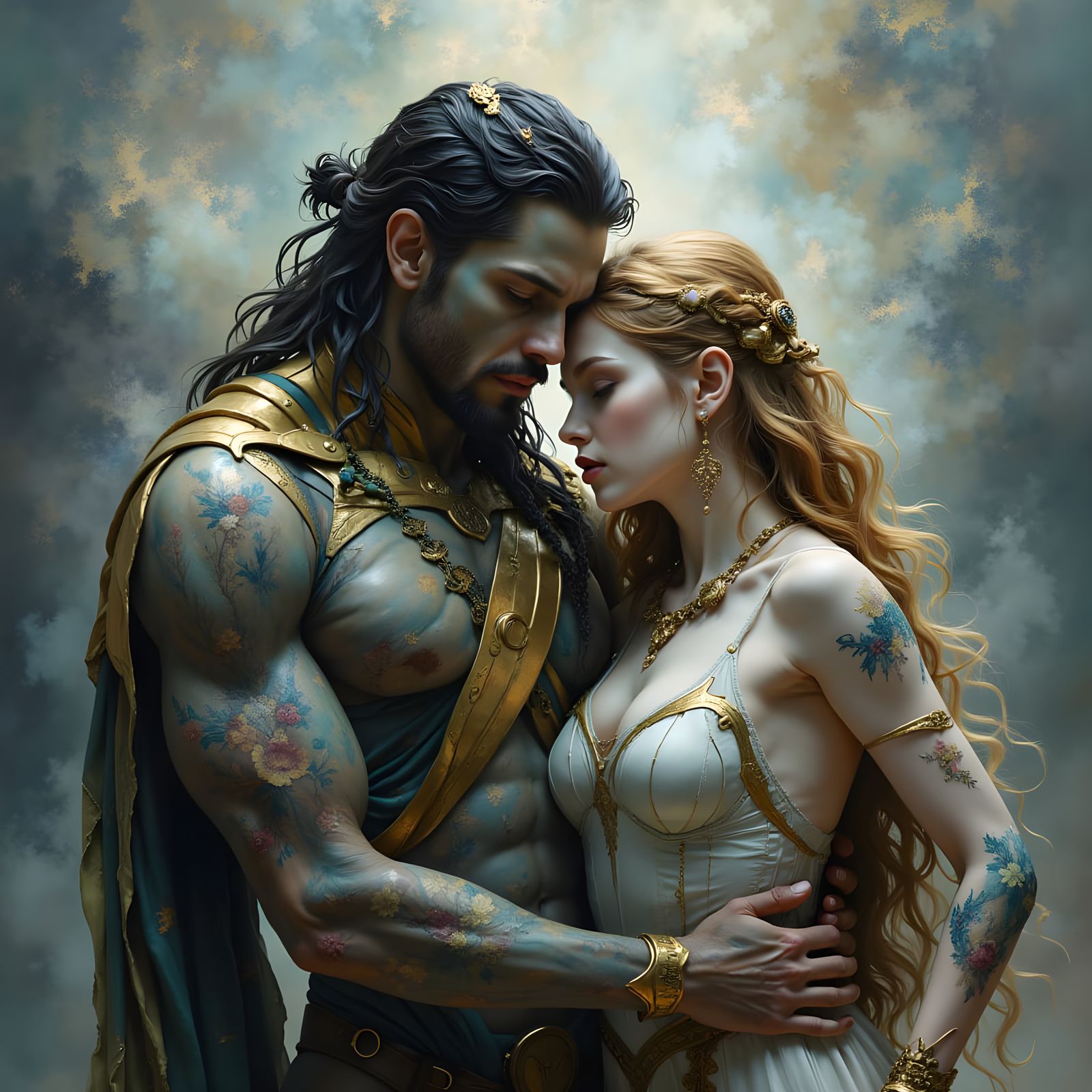 Melancholic Dreamscape in Hyperkraximalismus Style