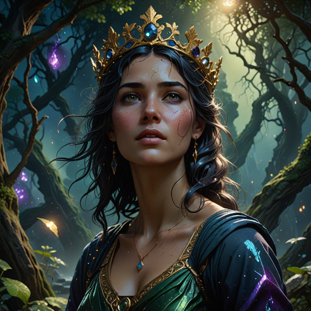 Goddess Radiance in Dystopian Ruin