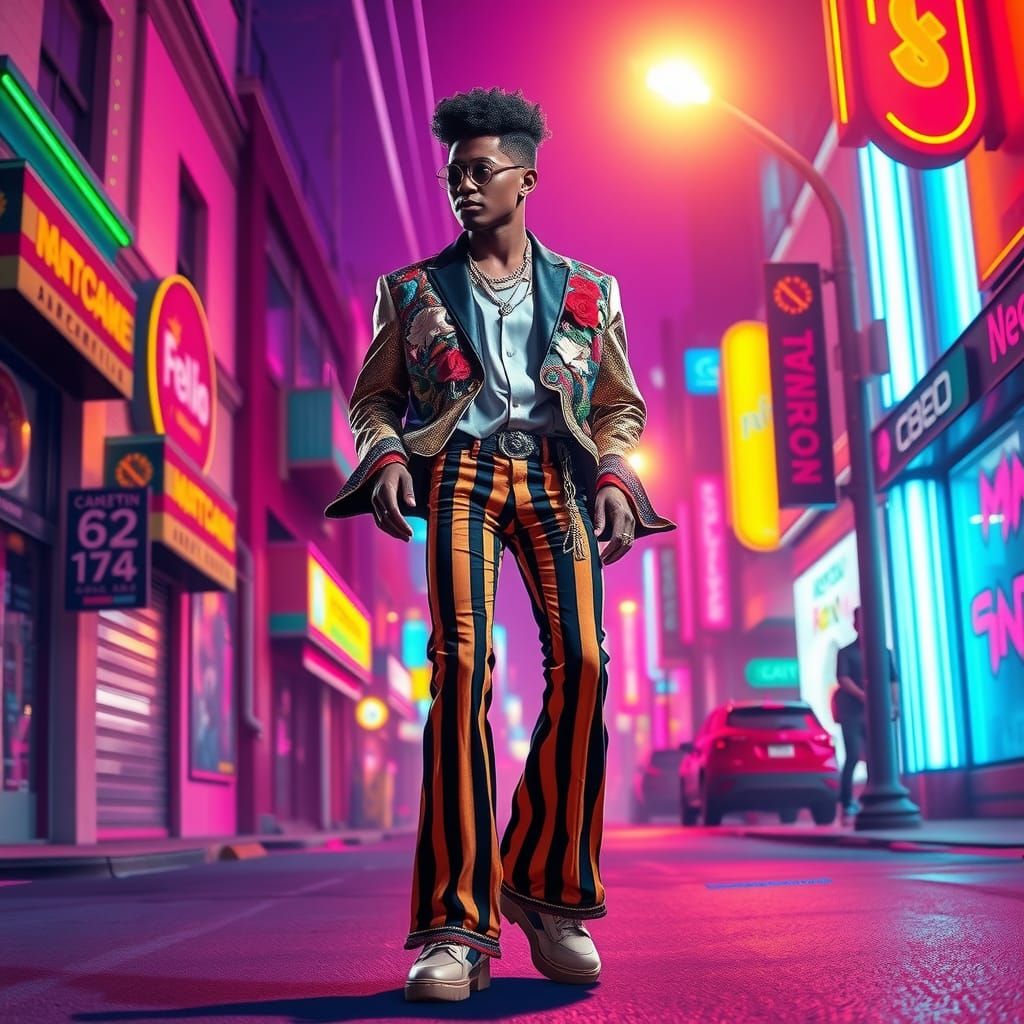 Super Funky Motown Detroit 1970 era stripe pants, sparkling ...