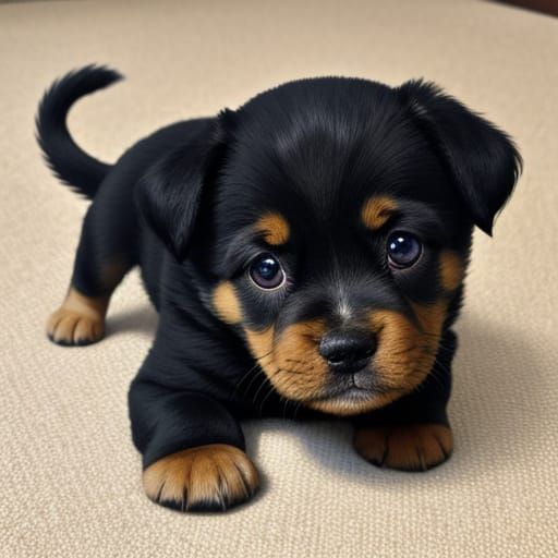 Adorable Puppy Portrait
