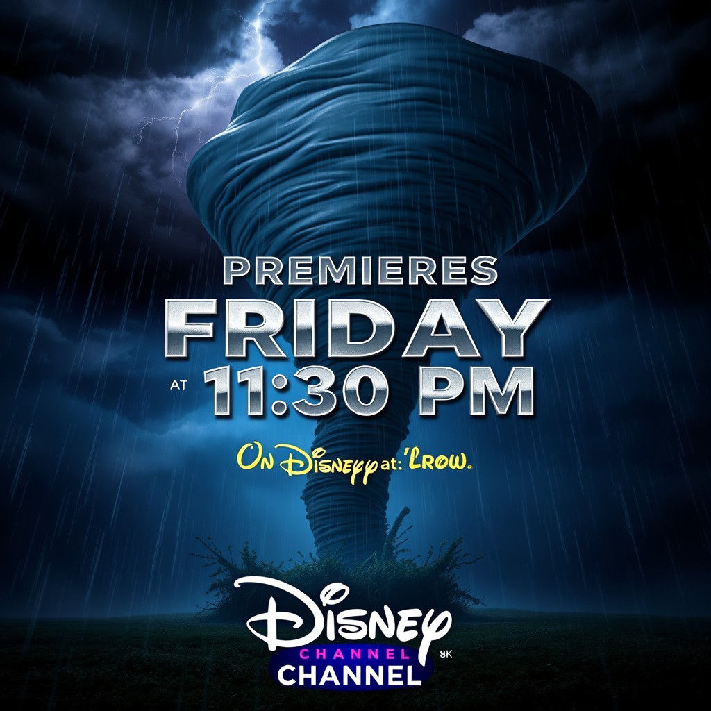 Tornado Poster: Premieres Friday on Disney Channel