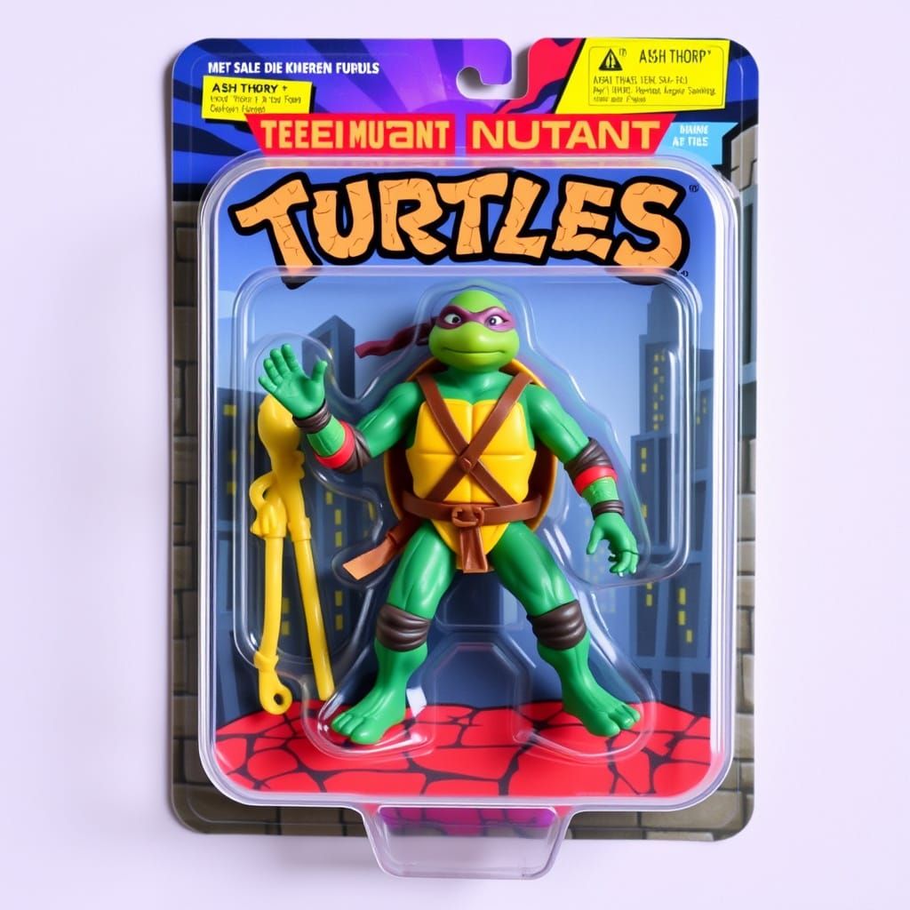Retro-Style Teenage Mutant Ninja Turtles Action Figure Packa...