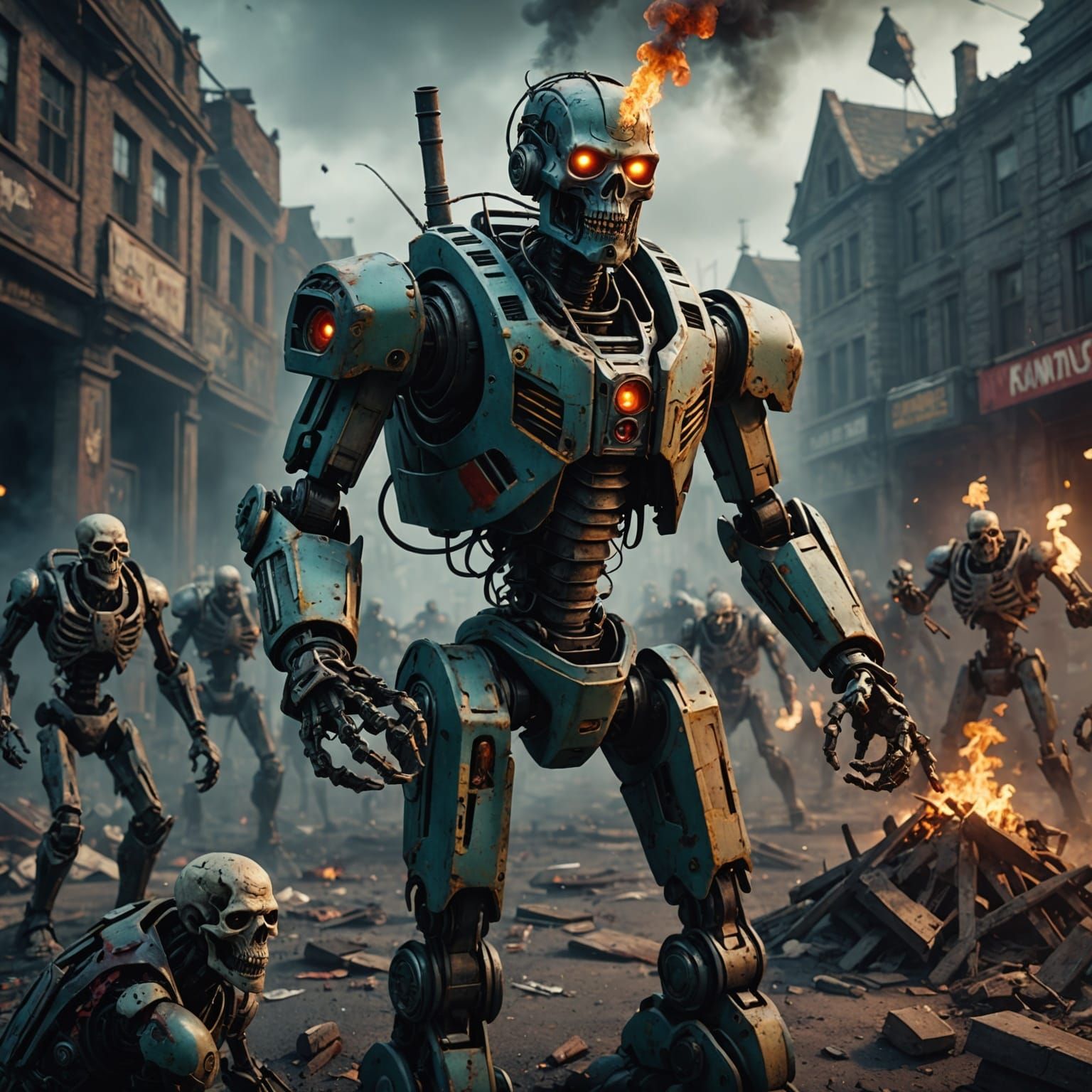Robot Last Stand in Zombie Apocalypse