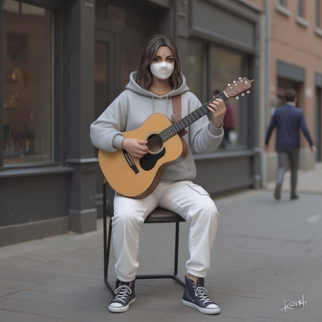 Spy with Cat Features in Creepy Forest